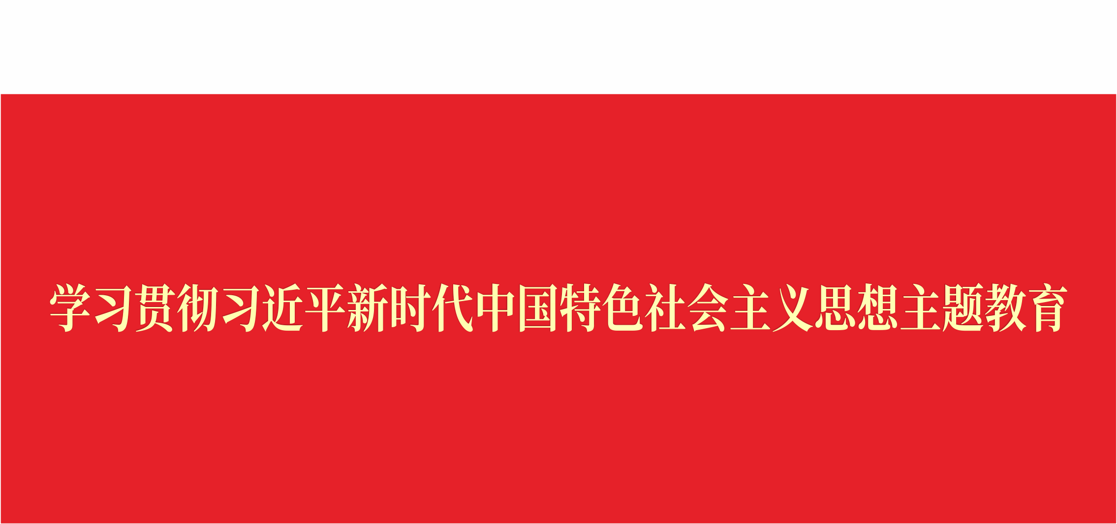 學(xué)習(xí)貫徹習(xí)近平新時(shí)代中國(guó)特色社會(huì)主義思想主題教育